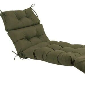 Indoor/Outdoor Chaise Lounge Cushion NWT - Sage/Army Green